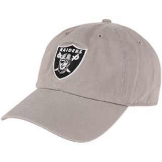 47 Brand Oakland Raiders Cleanup Adjustable Hat   Gray