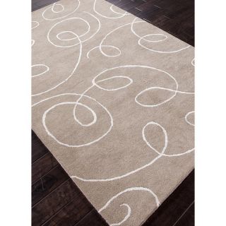 Jaipur Baroque Florence Transitional Abstract Swirl Wool/Silk Tufted Rug   Area Rugs