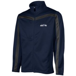 Antigua Seattle Seahawks Viper Full Zip Jacket   College Navy