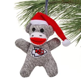 Kansas City Chiefs Sock Monkey Ornament