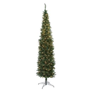 Classic Pine Pre lit Pencil Christmas Tree   Christmas