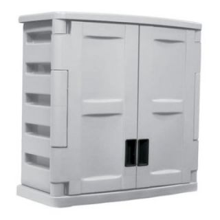Suncast Utility 2 Door Wall Cabinet with Adjustable Shelf   Cabinets