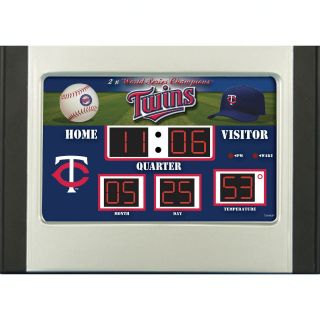 Team Sports America MLB Scoreboard Desk Clock   Desktop Clocks