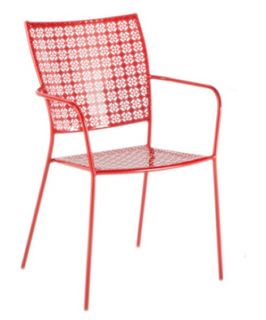 Alfresco Home Martini Stackable Bistro Chair Cherry Pie   Set of 2   Patio Dining Sets