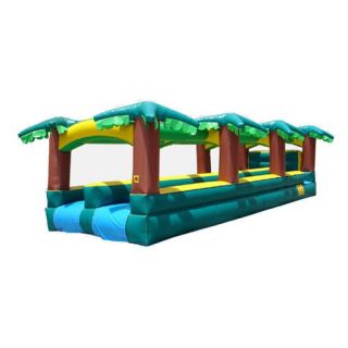 Kidwise Hawaiian Slip & Slide Double Lane Inflatable Slide   Commercial Inflatables