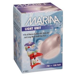 Marina Light Unit 7W   suitable for Betta Kits and Goldfish Kits and Small Pals   Aquarium Supplies