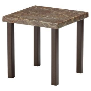 Telescope Casual Stone Tech 21 in. Square End Table   Patio Tables