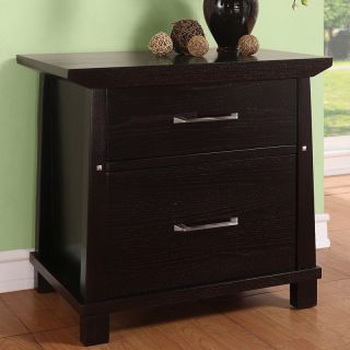 kathy ireland Home by Martin Kyoto 2 Drawer Wood File Cabinet   Dark Chocolate   File Cabinets