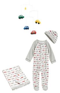 Flensted Mobiles Mobile & Little Me Receiving Blanket, One Piece & Hat (Baby Boys)