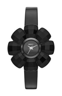 DKNY Flower Case Leather Strap Watch, 40mm
