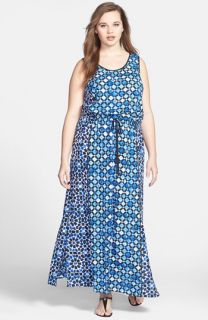 MICHAEL Michael Kors Print Maxi Dress (Plus Size)