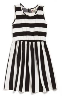 Lida Baday Sleeveless Stripe Jacquard Dress