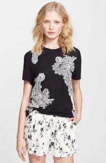 Haute Hippie Lace Embellished Tee