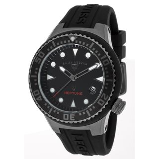 Swiss Legend Unisex 'Neptune' Black Silicone Watch Swiss Legend Women's Swiss Legend Watches