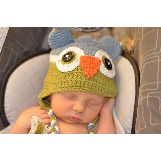 Baby Boy Owl Beanie Hat (6 8 years) Clothing