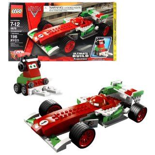 Lego Year 2011 Disney Pixar "Cars 2" Movie Series 8 Inch Long Vehicle Set #8678   ULTIMATE BUILD Francesco Bernoulli with Pittie Crew (Total Pieces 196) Toys & Games