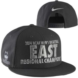 Nike UConn Huskies 2014 Mens Basketball Tournament East Regional Champions Locker Room Snapback Hat   Black