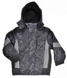 SNOZU "Grey Print" Boys Fleece Sweater & Outerwear Coat (4) Clothing
