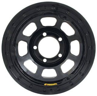 Bassett Wheel D Hole Lightweight Beadlock Black Powder Coat   15 x 8 Inch Wheel Automotive