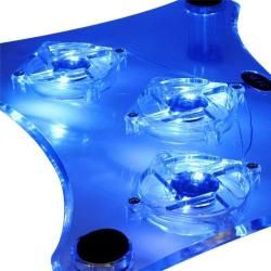 INSTEN Transparent Laptop Cooling Fan with Blue LED Light INSTEN Laptop Accessories