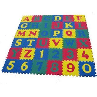 Foam Mats   ABC 123 Puzzle Mat   Set of 26 ABC Mats and 10 Number Mats  Tiled Puzzle Play Mats  Baby