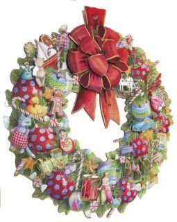Caspari Advent Calendar   Wreath (ADV231)   Holiday Decor Advent Calendars