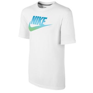 Nike Futura Fade Standard T Shirt   Mens   Casual   Clothing   White/Dark Grey Heather/Night Factor