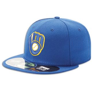 New Era MLB 59Fifty Authentic Cap   Mens   Baseball   Accessories   Milwaukee Brewers   Royal