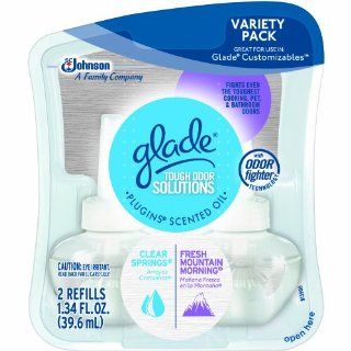 Glade Plugins Scented Oil Variety Pack Clear Springs & Fresh Mountain Morning 1.34 Fluid Ounce 2 Count Health & Personal Care