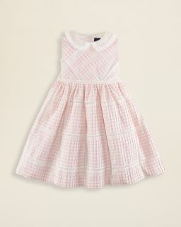 Ralph Lauren Childrenswear Infant Girls' Gingham & Lace Dress   Sizes 9 24 Months's