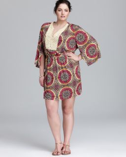 Tbags Los Angeles Plus Beaded Tunic Dress's