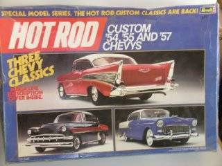 Revell/Hot Rod "Three Chevy Classics 1954, 1955, & 1957" Plastic Model Kits 