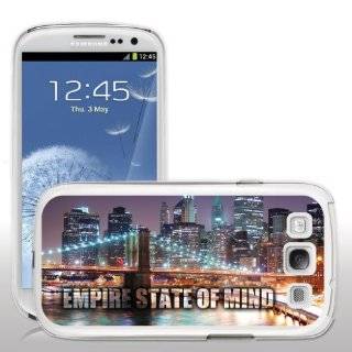 Samsung Galaxy S3 Case   New York City   Empire State of Mind   White Protective Hard Case Cell Phones & Accessories