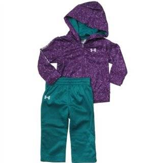 Under Armour Baby Girls Zip Hoodie and Sweat Pants Set (0 24 Months) Hendrix, 12 Months Sports & Outdoors