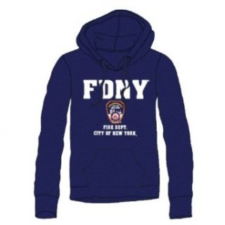 FDNY Hoodie Sweatshirt New York City Fire Department Navy Clothing