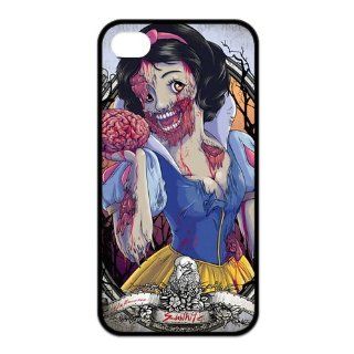 Funny Zombie Princess Snow White Printed Durable Rubber Iphone 4 4s Case Cell Phones & Accessories