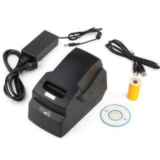 58MM Mini POS 384 Line Thermal Dot Receipt Printer Set Black Electronics