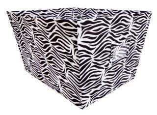 Trend Lab Fabric Storage Bin, Zebra Print, Large Baby