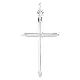 White gold Cross Pendant or Necklace Jewelry