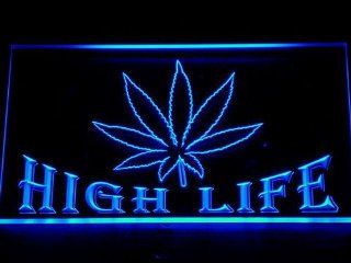 ADV PRO 403 b Marijuana Hemp Leaf High Life Bar Neon Light Sign   Lights For Bar