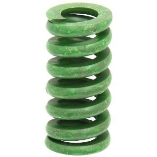 Die Spring, Extra Heavy Duty, Closed & Ground Ends, Green, 1" Hole Diameter, 0.5" Rod Diameter, 2" Free Length, 1160lbs Spring Rate (Pack of 10)