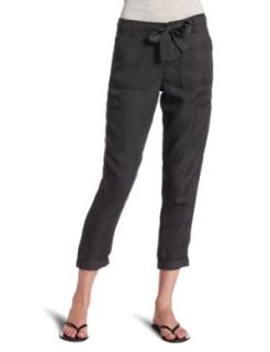 Calvin Klein Jeans Women's Petite Flowy Cargo Pant, Phantom, 14 Clothing