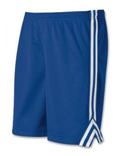 Champion Mesh Kids' Lacrosse Shorts with Braid Trim, XL White/Black Clothing