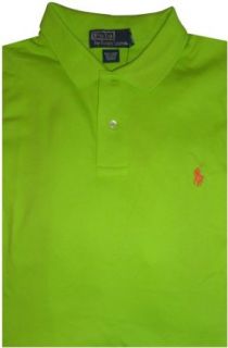 Polo By Ralph Lauren Men's Short Sleeve Interlock Shirt Neon Green, Medium Clothing