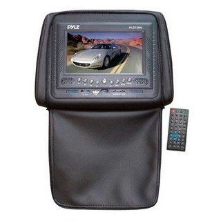 Pyle Adjustable Headrests 7'' Tft/lcd Monitor With Built In Dvd Player & Ir/fm Transmitter With Cover b  
