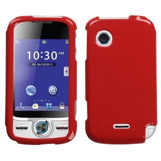 Hard Protector Skin Cover Cell Phone Case for HUAWEI M735 MetroPCS   Flaming Red Cell Phones & Accessories