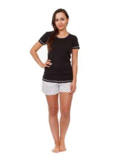 Women Cami Set, Knit Top & PC Short, Sizes(s, m, l), Up2date Fashion Style#Cam04 (L, Black)