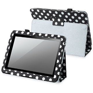 eForcity 8.9 inch Black White Polka Dot leather Case With Stand Compatible With Barnes & Noble Nook HD+ Computers & Accessories