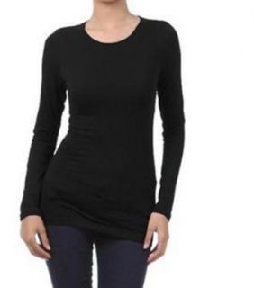 Zenana Outfitters Women's Crew Neck Long Sleeve Basic T Shirt