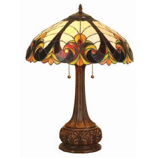 Chloe Lighting Tiffany Style Victorian Table Lamp with 18 Cabochons